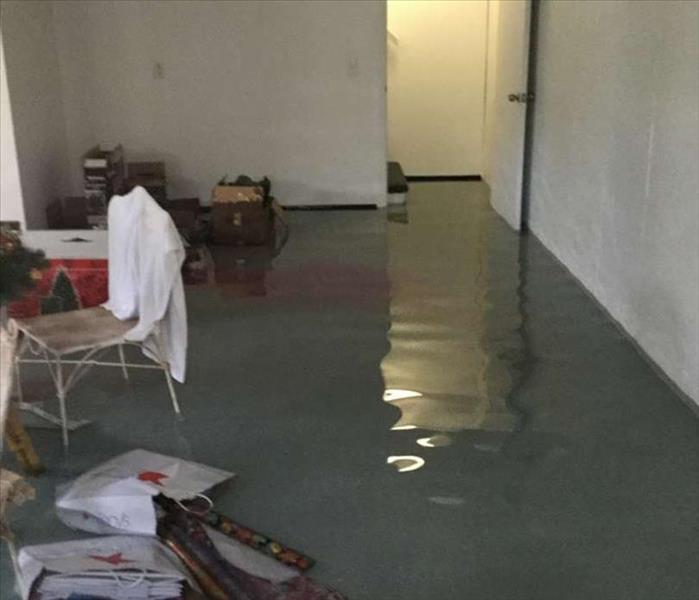 flooded basement of a local business in chatham, new jersey