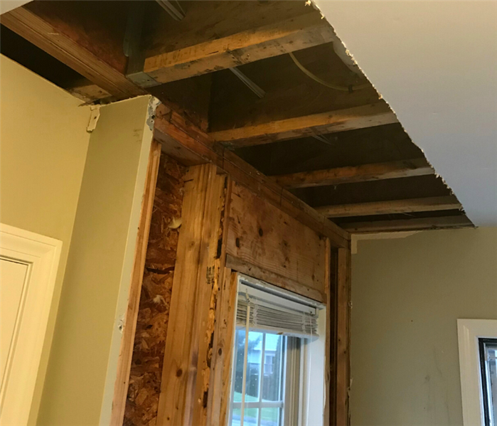 Water damage in Morristown, New Jersey.